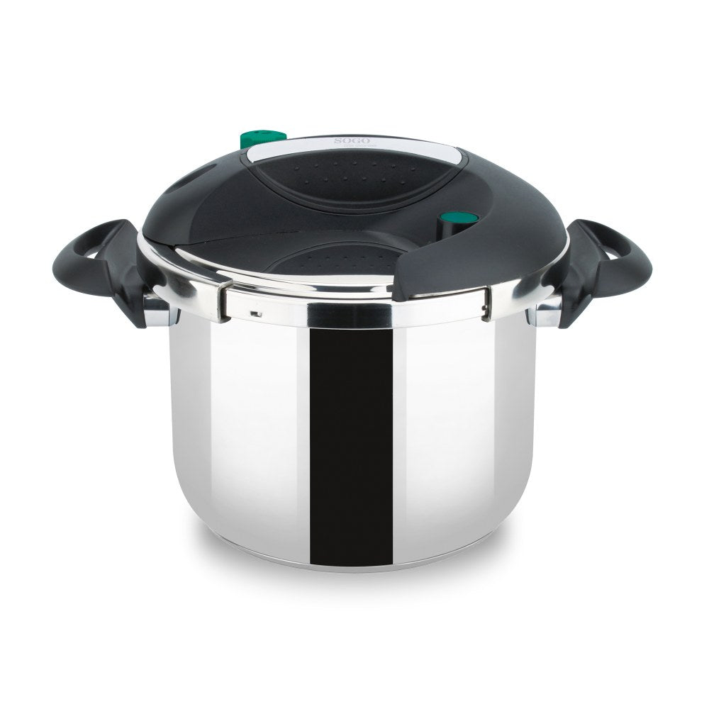 SOGO Snelkookpan - 10 liter - RVS - Pressure Cooker - 60kPa - Inductie
