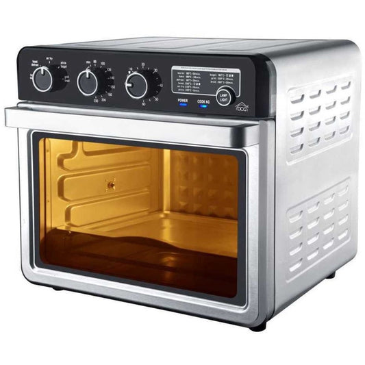 DCG Airfryer XXL en Oven met Accessoires - 34 liter - 6 kookprogramma's - Timer - 2000W - Zilver/Zwart