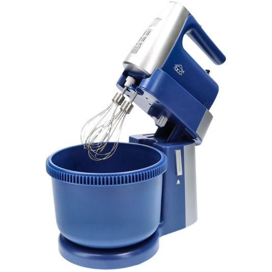 DCG Mixer met Roterende Mengkom 3 Liter - Keukenmixer 400W met 5 Instelbare Snelheden - Handmixer Blauw