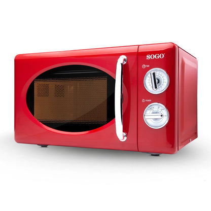 SOGO Retro Vrijstaande Magnetron - 20L - Timer - 5 Programma's - 700W
