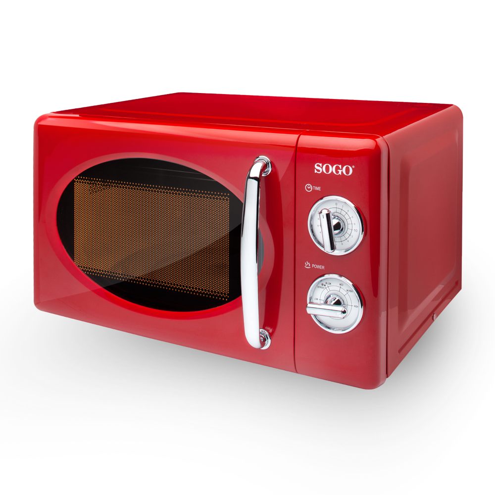 SOGO Retro Vrijstaande Magnetron - 20L - Timer - 5 Programma's - 700W