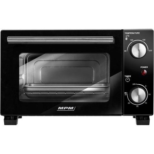 MPM Vrijstaande Elektrische Oven 10 Liter - Hete Lucht - 800W - Zwart